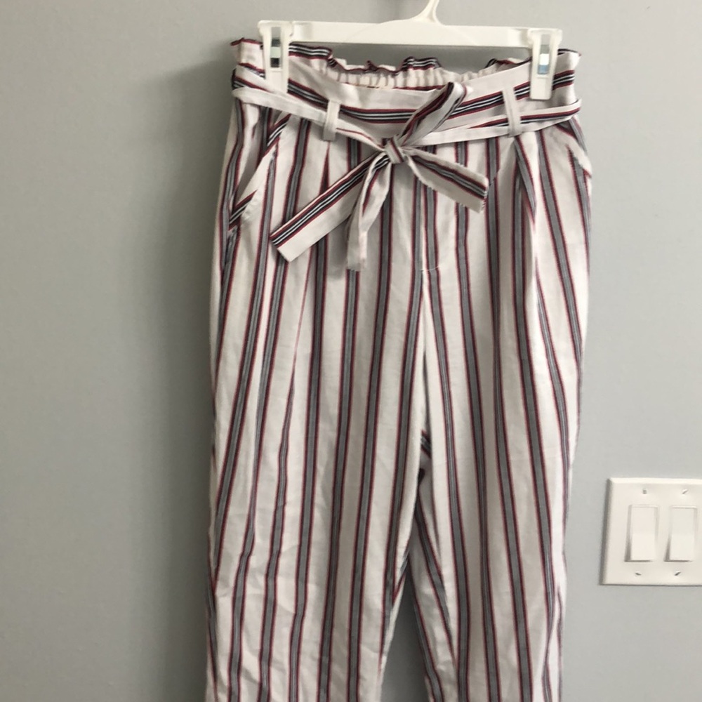 Light cotton striped pants - Picture 4 of 4
